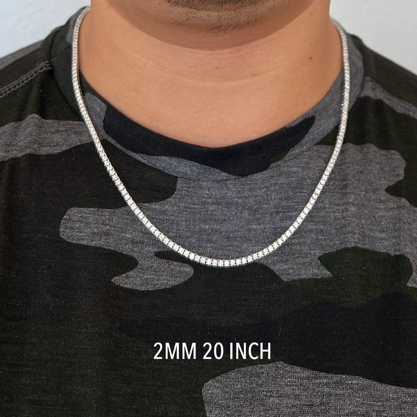 1 Carat Moissanite Pendant Platinum-Plated Necklace – TFC&H Co.